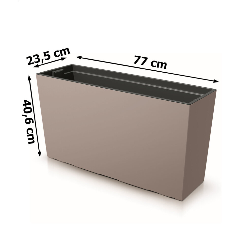 Lillekast plastikust taimesisuga 77x40 cm mokas 2 stabilisaatoriga hind ja info | Dekoratiivsed lillepotid | kaup24.ee