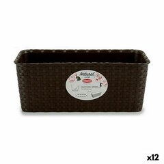 Наружный ящик для растений Stefanplast Пластик 13 x 11 x 28,5 cm (12 штук) цена и информация | Вазоны | kaup24.ee