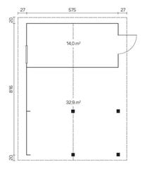 Puidust Garaaž Vaasa, 70 mm hind ja info | Kuurid ja aiamajad | kaup24.ee