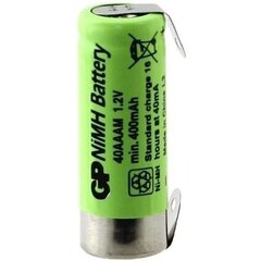 Laetav aku NiMH 40AAAM/ST 2/3AAA 1,2V 400mAh 1tk GP AKUD цена и информация | Батарейки | kaup24.ee