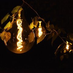 LED-lamp OUTDOOR AMBER BULB, D12.5xH22cm цена и информация | Уличное освещение | kaup24.ee