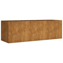 vidaXL taimekast, 120 x 40 x 40 cm, Corten-teras цена и информация | Ящики для цветов | kaup24.ee