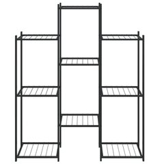 vidaXL lillealus, 83 x 25 x 100 cm, must, raud hind ja info | Vaasid, alused, redelid lilledele | kaup24.ee