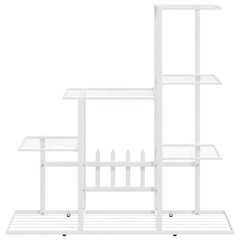 vidaXL lillealus, 94.5 x 25 x 88 cm, valge, metall цена и информация | Садовые инструменты | kaup24.ee