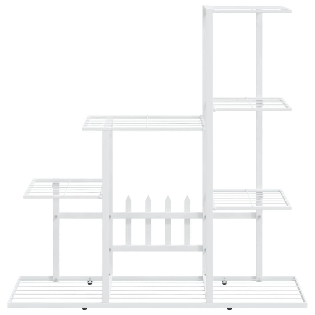 vidaXL lillealus, 94.5 x 25 x 88 cm, valge, metall hind ja info | Aiatööriistad | kaup24.ee