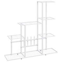 vidaXL lillealus, 94.5 x 25 x 88 cm, valge, metall цена и информация | Садовые инструменты | kaup24.ee