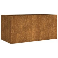 vidaXL taimekast, 80 x 40 x 40 cm, Corten teras цена и информация | Ящики для цветов | kaup24.ee