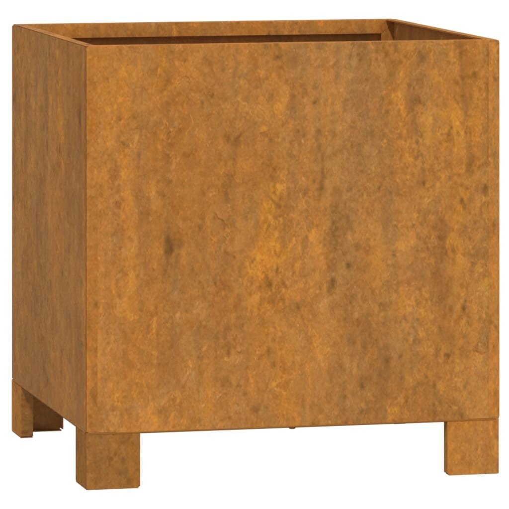 vidaXL jalgadega taimekastid, 2 tk, 32x30x33 cm, Corten teras hind ja info | Lillekastid | kaup24.ee