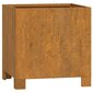 vidaXL jalgadega taimekastid, 2 tk, 32x30x33 cm, Corten teras цена и информация | Lillekastid | kaup24.ee