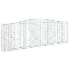 vidaXL kaarekujulised gabioonkorvid 4 tk, 400x30x120/140 cm, raud цена и информация | Ящики для цветов | kaup24.ee