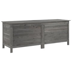 vidaXL aia hoiukast, antratsiithall, 150 x 50 x 56,5 cm, nulupuit цена и информация | Уличные контейнеры, контейнеры для компоста | kaup24.ee