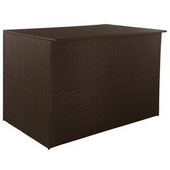 vidaXL aia hoiukast, pruun, 150 x 100 x 100 cm, polürotang цена и информация | Уличные контейнеры, контейнеры для компоста | kaup24.ee