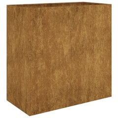 vidaXL taimekast, 80 x 40 x 80 cm, Corten teras цена и информация | Ящики для цветов | kaup24.ee