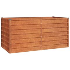 vidaXL taimekast, hall, 160x80x77 cm, Corten-teras hind ja info | Istutus- ja turbapotid | kaup24.ee