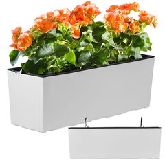 URBI CASE lillepott - valge DUC400W-S449 Prosperplast hind ja info | Dekoratiivsed lillepotid | kaup24.ee