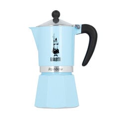 Голубая эспрессо-кофеварка Bialetti Rainbow на 6 чашек цена и информация | Чайники, кофейники | kaup24.ee