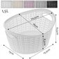 Ümmargune sangadega korv 1,5L hind ja info | Hoiukastid ja -korvid | kaup24.ee