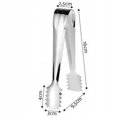 Щипцы для кубиков льда и сахара, нержавеющая сталь цена и информация | Столовые и кухонные приборы | kaup24.ee