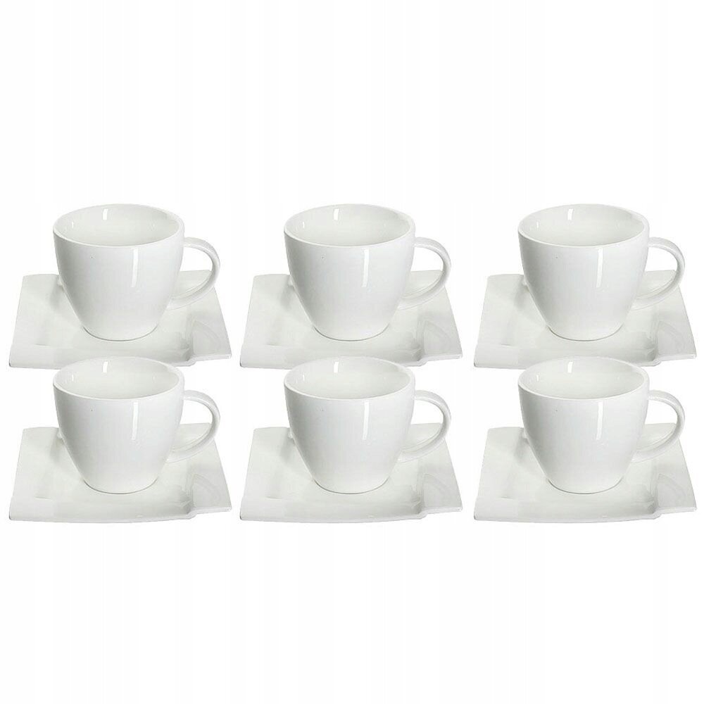 Coffee Service Tassid kohvi ja tee jaoks 220ml 12El hind ja info | Klaasid, tassid ja kannud | kaup24.ee