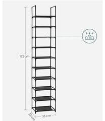 Songmics Полка для обуви цена и информация | Полки для обуви, банкетки | kaup24.ee
