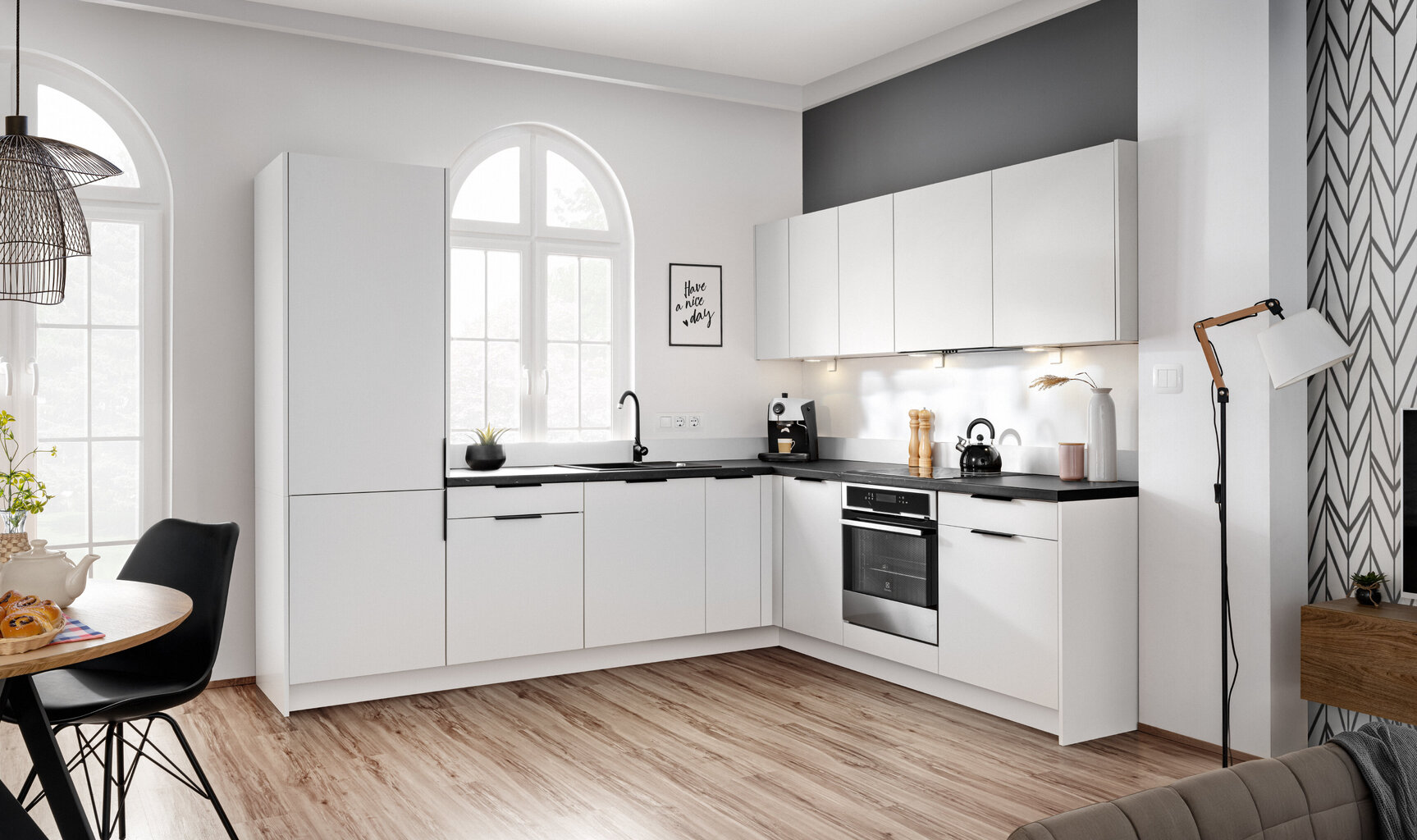 NOVO alumine köögikapp 60 cm, valge matt hind ja info | Köögikapid | kaup24.ee