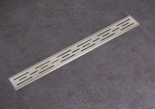 Decor Next Stripes Lineaarne äravool 80 cm dekoratiivne kroomitud цена и информация | Душевые сливы | kaup24.ee