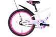 Laste jalgratas Davi Race, 20", valge/roosa hind ja info | Jalgrattad | kaup24.ee