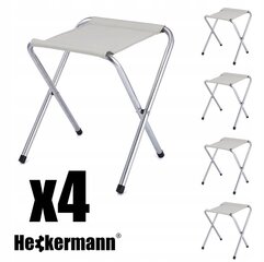 Стол походный Heckermann 60 x 120 x 69,5 см, черный цена и информация | Туристическая мебель | kaup24.ee