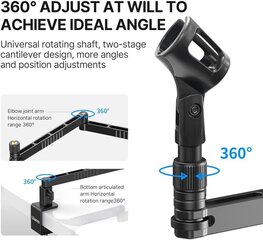 Ulanzi madal mikrofonistatiiv LS26 hind ja info | Videokaamerate lisatarvikud | kaup24.ee