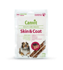 Canvit Skin&Coat лакомства для собак с требовательным уходом за шерстью, 200 g x 4 цена и информация | Лакомства для собак | kaup24.ee