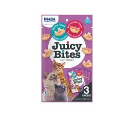 Juicy Bites Cat Shrimp Seafood беззерновое лакомство для кошек, 34 г x 4 цена и информация | Лакомства для котов | kaup24.ee