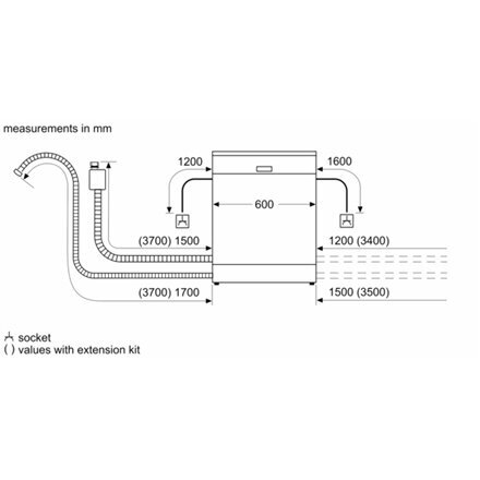 Bosch SMS4EMW06E hind ja info | Nõudepesumasinad | kaup24.ee