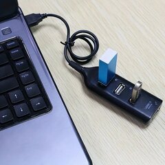 Быстрый USB-концентратор Deal, 4 слота цена и информация | Адаптеры и USB-hub | kaup24.ee