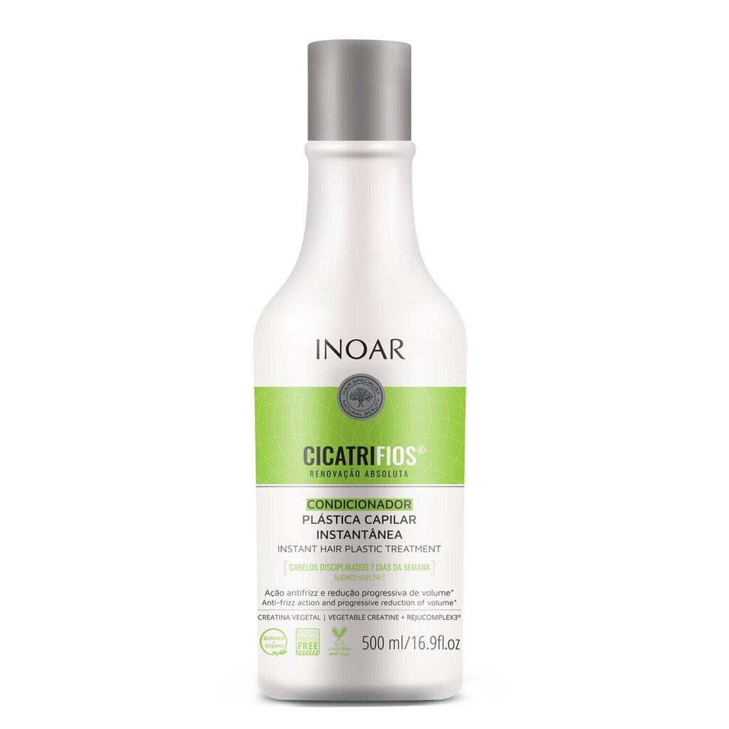 Juuksestruktuuri taastav palsam Inoar CicatriFios Conditioner, 500 ml hind ja info | Juuksepalsamid | kaup24.ee