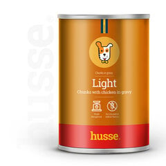 Husse Light kanatükid, tasakaalustatud eine mõõduka kalorsusega, 400 g hind ja info | Konservid koertele | kaup24.ee