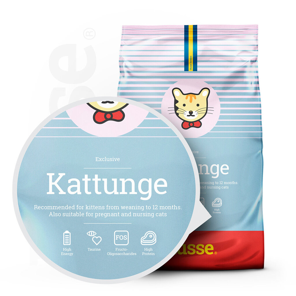 Husse Exclusive Kattunge toit kassipoegadele, 2 kg цена и информация | Kuivtoit kassidele | kaup24.ee