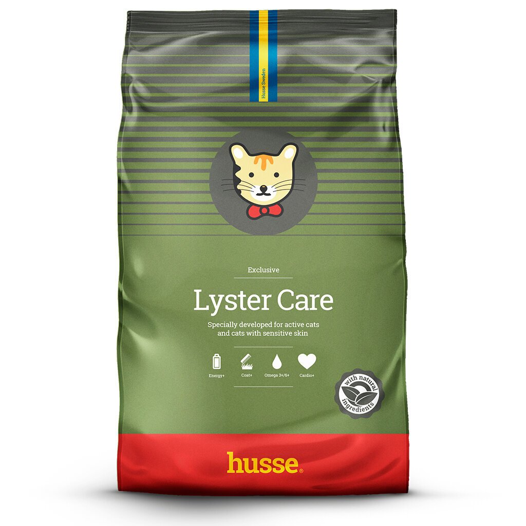 Husse Exclusive Lyster Care kassitoit, 2 kg цена и информация | Kuivtoit kassidele | kaup24.ee