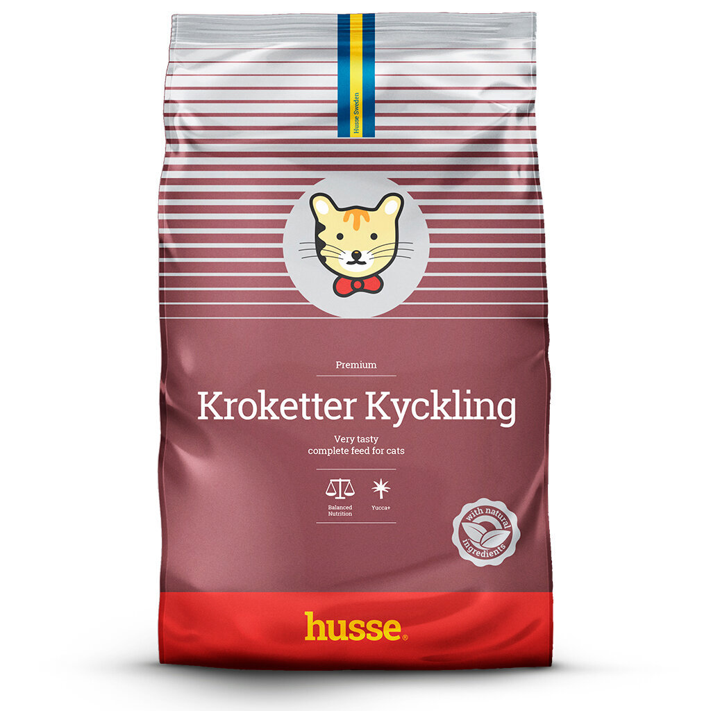 Husse Kroketter Kyckling kassitoit, 2 kg цена и информация | Kuivtoit kassidele | kaup24.ee