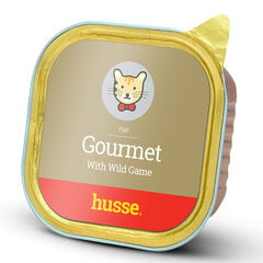 Husse Gourmet kasside pasteet loomalihaga, 100 g hind ja info | Konservid kassidele | kaup24.ee