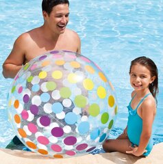 Надувной пляжный мяч Intex Jumbo Beach Ball, 107 см цена и информация | Надувные и пляжные товары | kaup24.ee