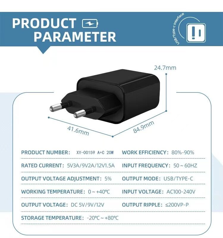 Kiirlaadimisadapter QC laadija PD+QC20W, valge цена и информация | Mobiiltelefonide laadijad | kaup24.ee