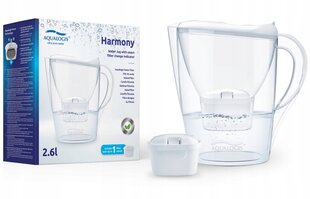 Filterkann Aqualogis Harmony veefiltri anum 2,6 l + 12 filtrit hind ja info | Filterkannud ja filtrid | kaup24.ee