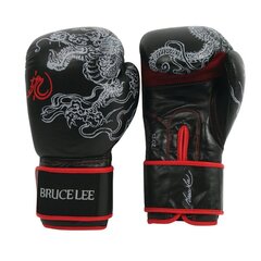 Боксерские перчатки Bruce Lee Dragon Boxing  16 унций, черные цена и информация | Боевые искусства | kaup24.ee