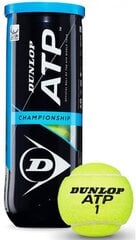 Tennisepallid Dunlop ATP Championship (3 pcs) hind ja info | Välitennise tooted | kaup24.ee