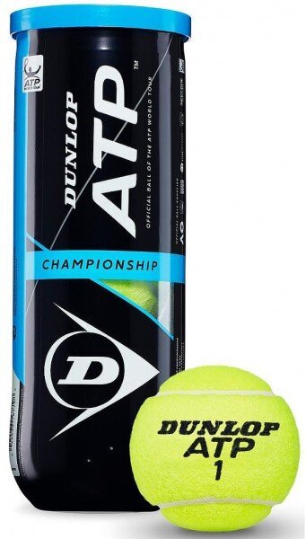 Tennisepallid Dunlop ATP Championship (3 pcs) цена и информация | Välitennise tooted | kaup24.ee