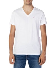 Tommy Hilfiger Jeans T-särk meestele, valge hind ja info | Meeste T-särgid | kaup24.ee