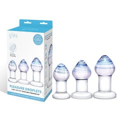 Suur lõbukomplekt Anal Training Glas Pleasure Droplets 3 Tükid, osad hind ja info | Anaallelud | kaup24.ee