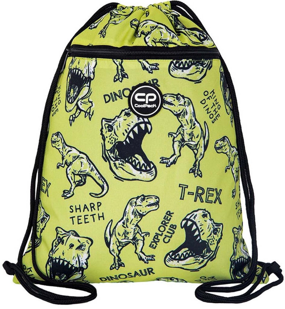 Spordirõivaste kott COOLPACK Dino Adventure Vert цена и информация | Spordikotid, seljakotid | kaup24.ee