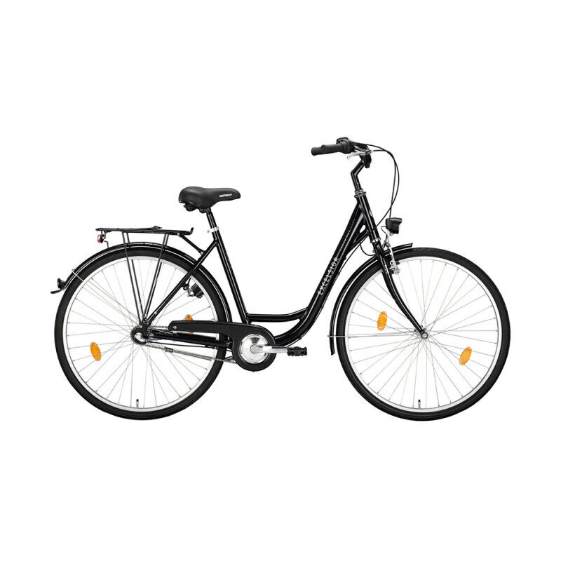 Naiste jalgratas EXCELSIOR Road Cruiser Alu, 28", 3k, must hind ja info | Jalgrattad | kaup24.ee