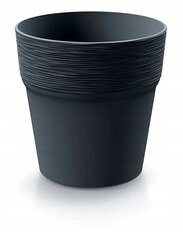 Plastikust ümmargune pott 12 cm antratsiit Furu цена и информация | Вазоны | kaup24.ee